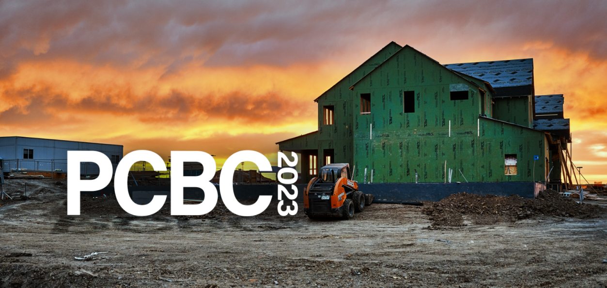 partially built home in neighborhood